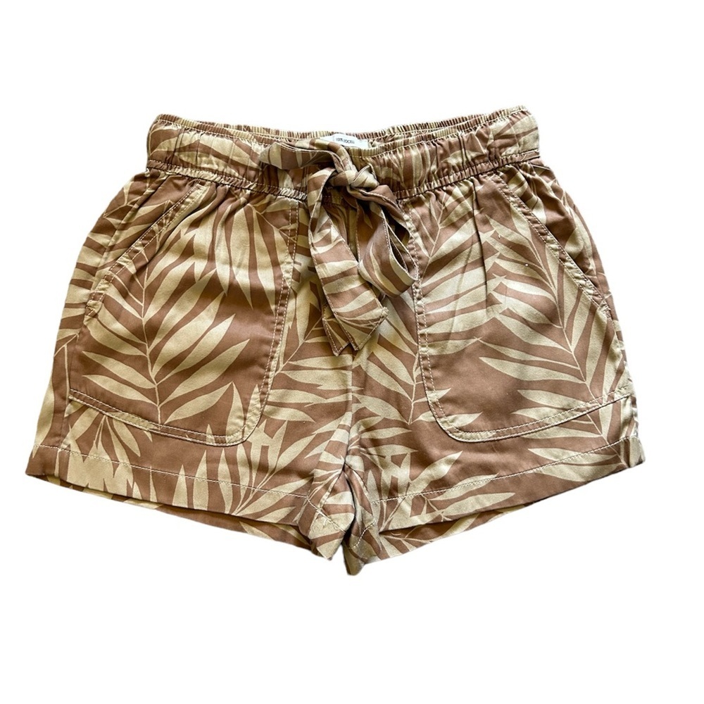 Nicole Miller Shorts Tan Khaki Palm Women’s Small